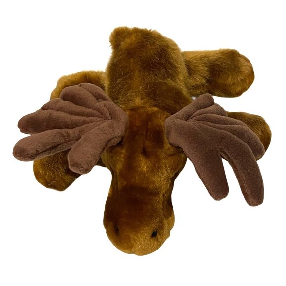 Steven Smith Bean Plush Moose 10" Reddish Brown Wild Stuffed Animal Kids Toy - Picture 3 of 9